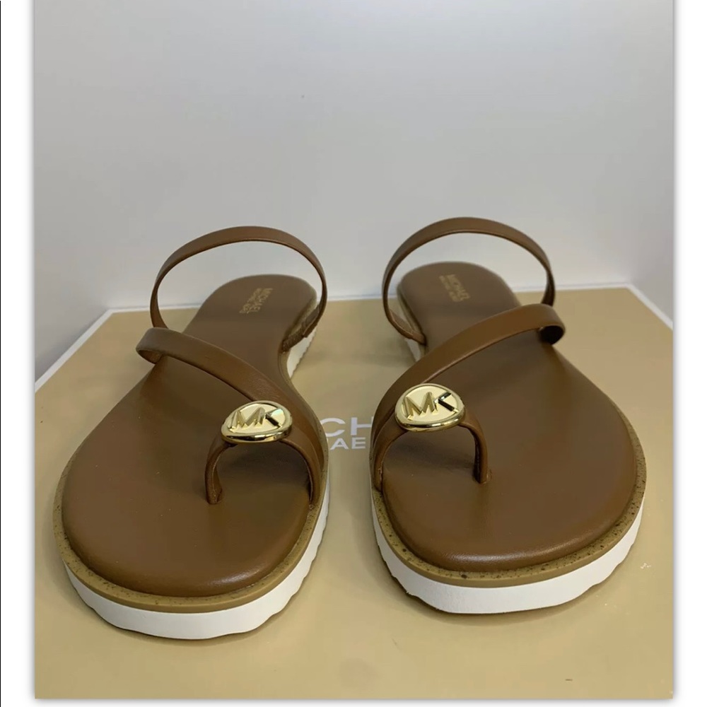 Brand New Michael Kors Letty Toe Ring Sandals - Picture 2 of 11